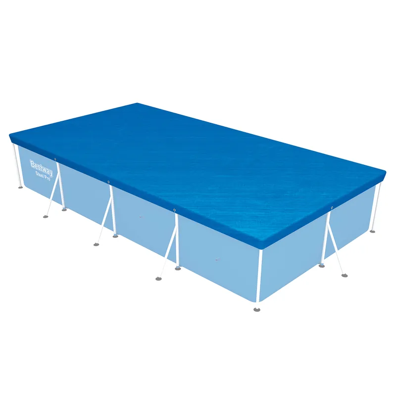 Online Kaufen PE-Abdeckplane passend für 400 x 211 x 81 cm Pools, blau, eckig