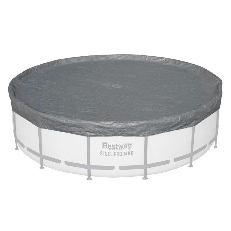 Abverkauf Winterfeste Premium-Abdeckplane passend für 427 cm Pools, grau, rund