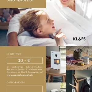 30€ - KLAFS Geschenkgutschein Versand Am Gleichen Tag