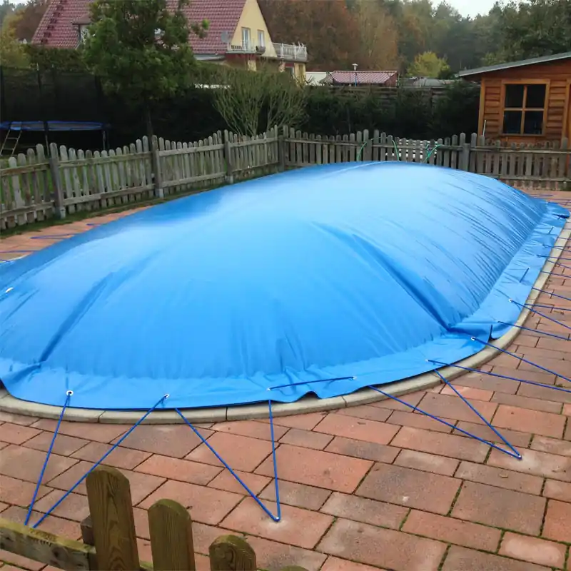 Aufblasbare Poolabdeckung Ovalbecken auf Maß Angebot
