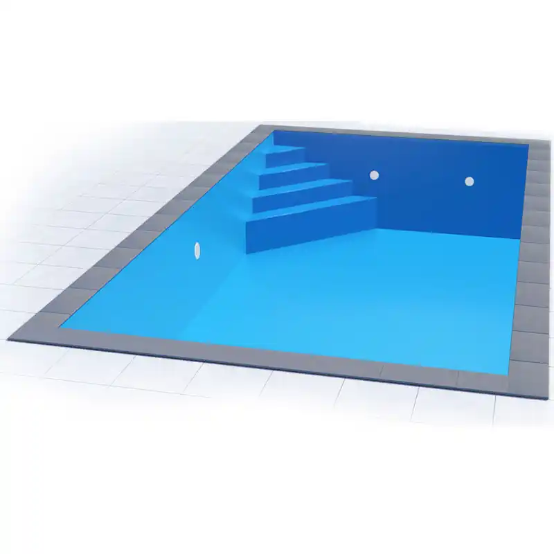 Sonderaktion Styropor Pool Set 6 x 3 x 1,5 m Ecktreppe Oblique