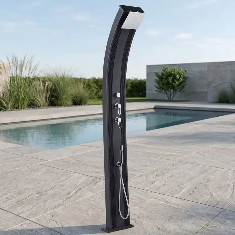 Gartendusche DADA Curve Aluminium Hybriddusche Solardusche 40L Direktkauf