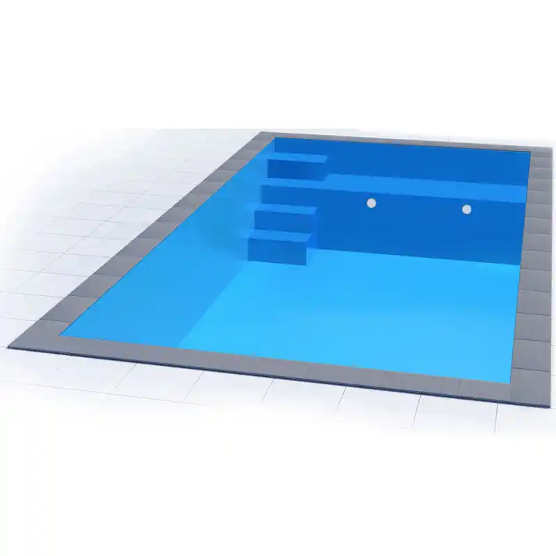 Isotherm Pool Set 8 x 4 x 1,5 m Sitzbank und Treppe Preisknaller
