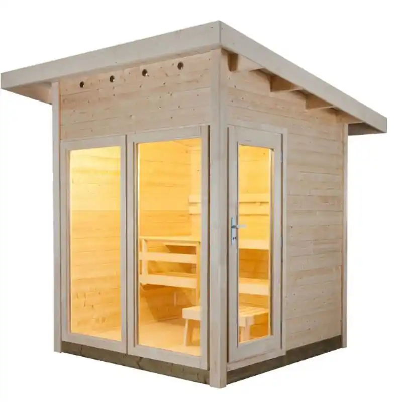 Harvia Gartensauna Solide Compact Vision bis 4 Personen Aktuell