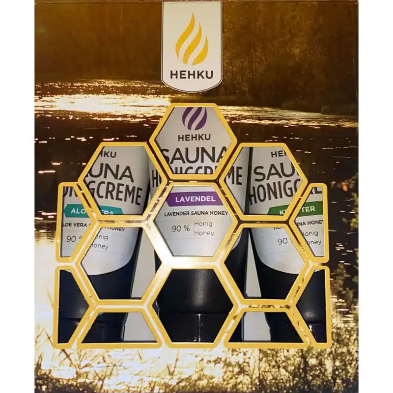 Top-Seller Saunahonigcreme Geschenkset 3 Honigcremes
