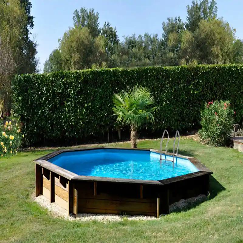 Letzte Chance Gre Holzpool Komplettset Vasto | Rund | 4,28 x 1,36 m | Massivholz & winterfest