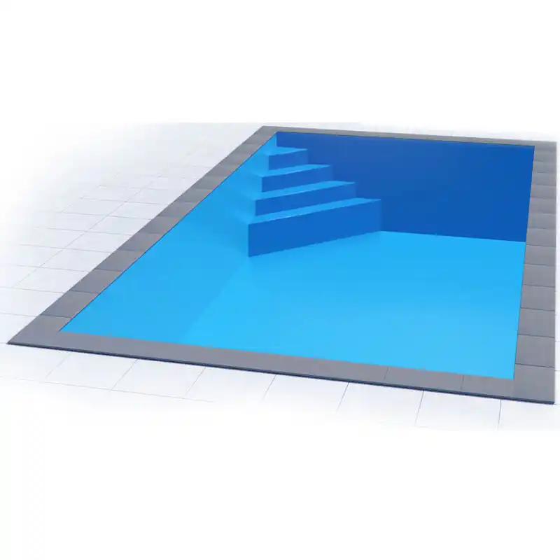 Styropor Pool Einzelbecken 6 x 3 x 1,5 m Ecktreppe Oblique Heißes Angebot