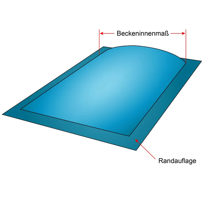 Bestseller Aufblasbare Poolabdeckung Rechteckbecken 5,00 x 3,00 m
