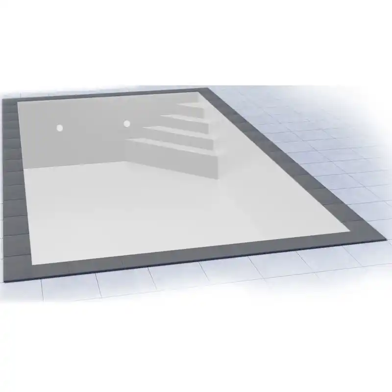 Billig Isotherm Pool Set 7 x 3,5 x 1,5 m Ecktreppe Oblique