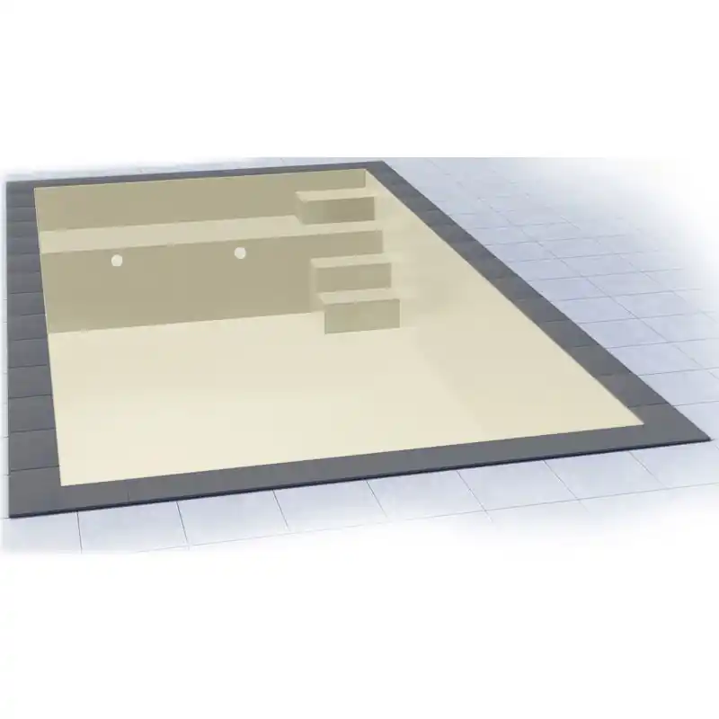 Schnäppchen Isotherm Pool Set 7 x 3,5 x 1,5 m Sitzbank und Treppe