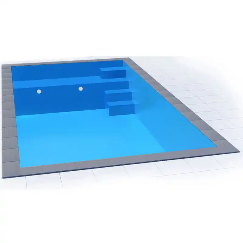 Isotherm Pool Set 8 x 4 x 1,5 m Sitzbank und Treppe Preis Gesenkt