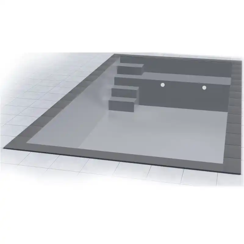 Isotherm Pool Set 8 x 4 x 1,5 m Sitzbank und Treppe Beliebt