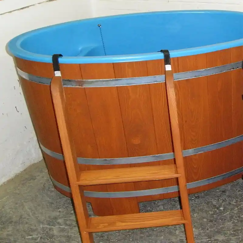 Sauna Tauchbecken 112 x 79 cm Lärche inkl. Einsatz und Hygieneversiegelung Günstig