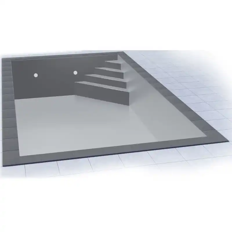 Mega-Angebot Styropor Pool Set 6 x 3 x 1,5 m Ecktreppe Oblique
