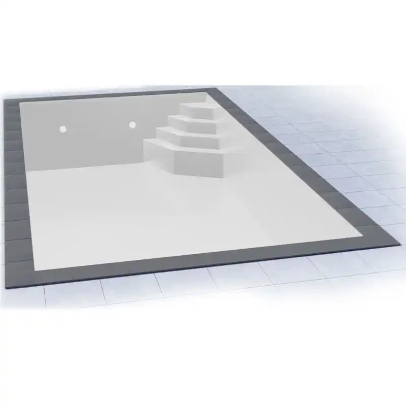 Knallerangebot Styropor Pool Set 7 x 3,5 x 1,5 m Ecktreppe Smaragd