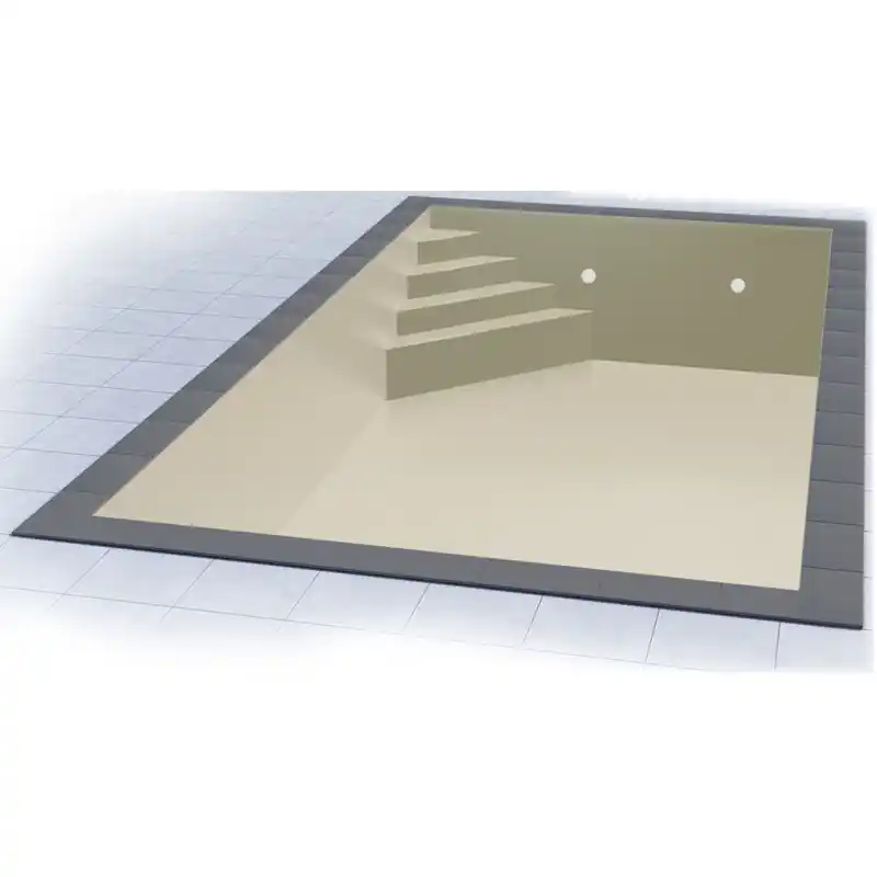 Garantierte Lieferung Styropor Pool Set 8 x 4 x 1,5 m Ecktreppe Oblique