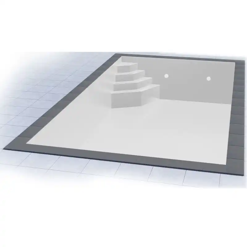 Styropor Pool Set 8 x 4 x 1,5 m Ecktreppe Smaragd Ausverkauf