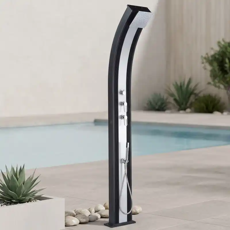 Gartendusche DADA Curve Aluminium Hybriddusche Solardusche 40L Must-Have