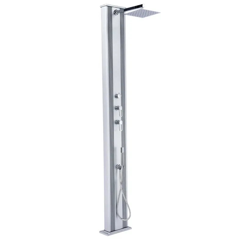 Neue Ware Gartendusche DADA Straight Aluminium Hybriddusche Solardusche 40L