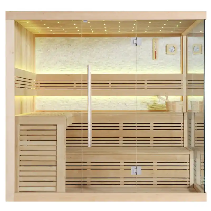 AWT Sauna E1105B Hemlock 200 x 200 x 210 cm Super-Preis