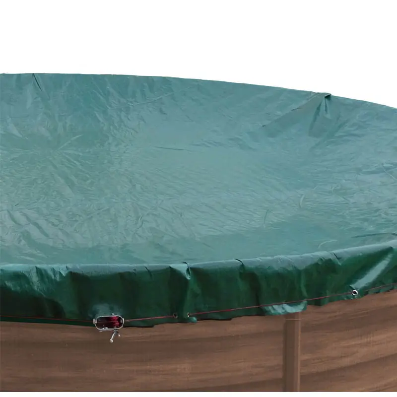 Poolplane Oval | für Oval- und Achtformbecken 6,10 x 3,75 m | Poolabdeckplane PE | Winterfest & blickdicht | 180 g/m² | inkl. Ösen & Spannschnur Sichere Zahlung