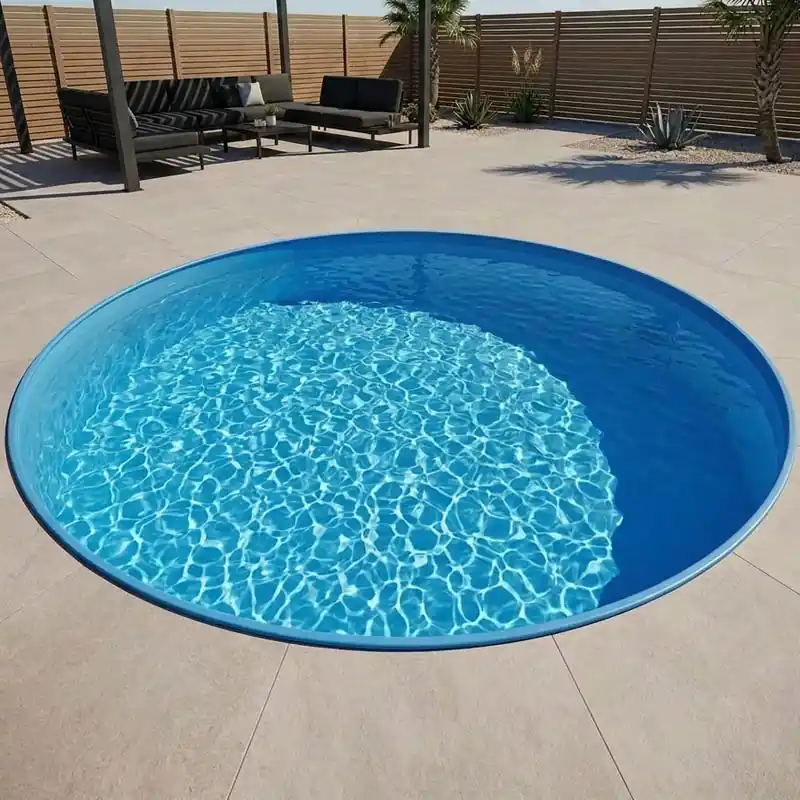 Kracherpreis Stahlwandpool Rund | 4,60 x 1,35 m 0,8 mm blau | robustes Stahlblech | einfach aufzubauen & ideal für Garten