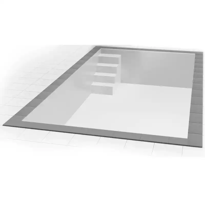 Styropor Pool Einzelbecken 7 x 3,5 x 1,5 m Ecktreppe Variofit 58 cm Direktkauf