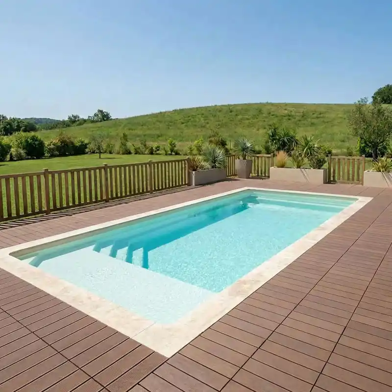 Top-Angebot GFK Polyesterpool Detente mit Liegefläche