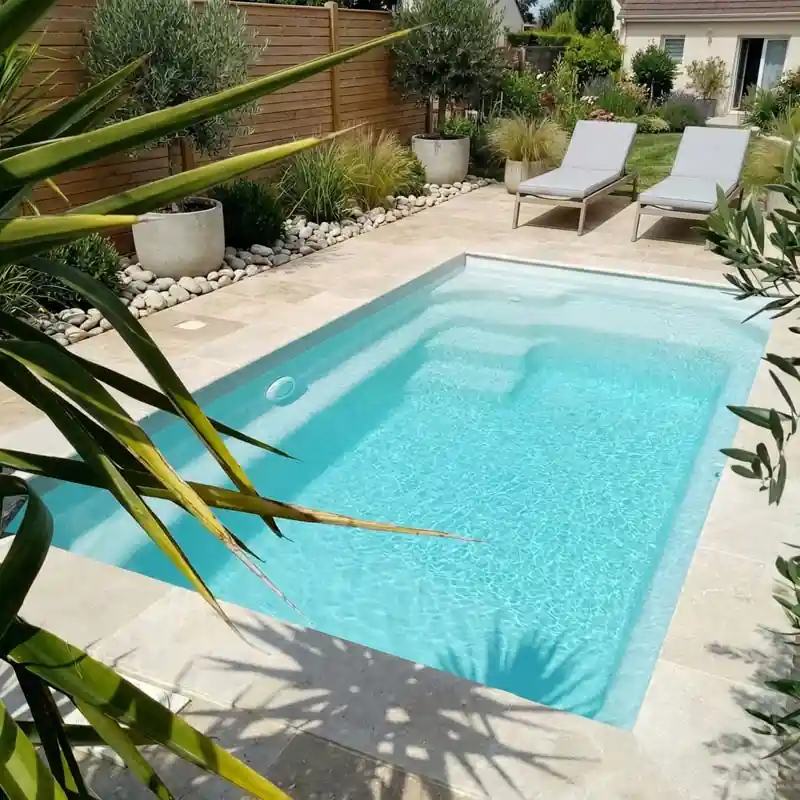GFK Polyesterpool Mini 4,30 x 2,30 x 1,38 m Sonderangebot