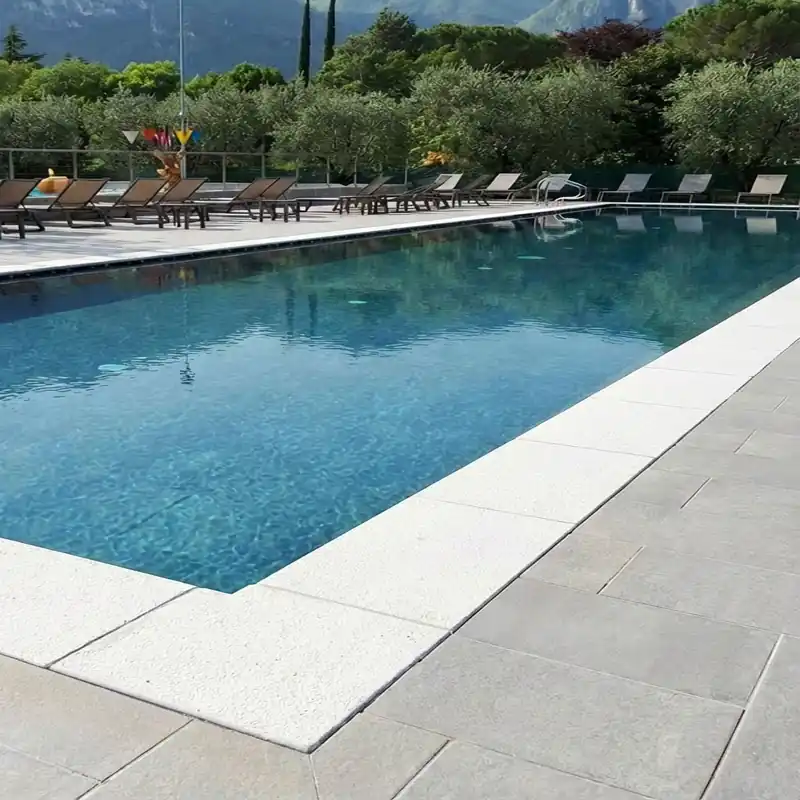 Super-Preis Carobbio Beckenrandsteine flach Rechteckbecken 6,00 x 3,00 m