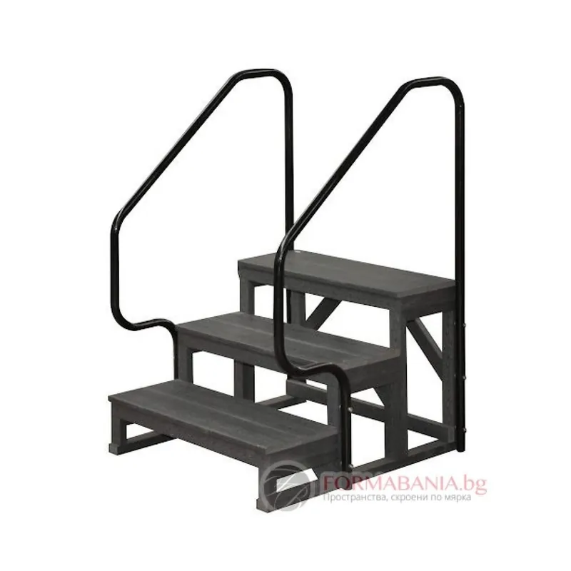 Solange Der Vorrat Reicht Passion Comfort-Treppe 3-stufig mit Handlauf beidseitig Whirlpool Treppe