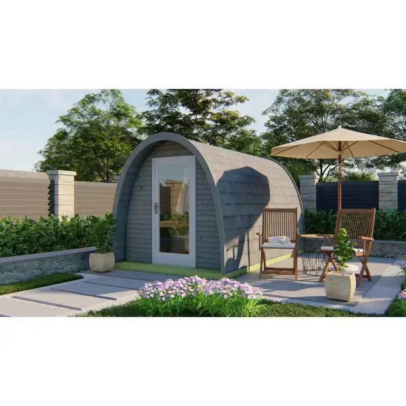 Tuindeco SaunaHaus POD SAUNA THERMOWOOD 230 x 396cm - Aufbau innerhalb NRW möglich Preiswert