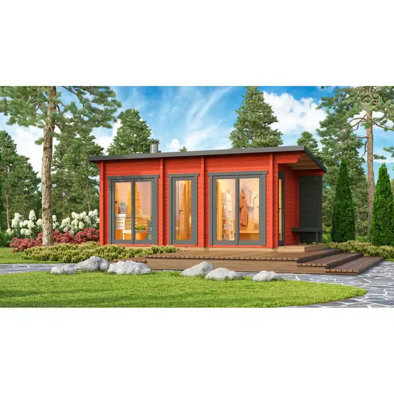 Beliebt Tuindeco Saunahaus Tampere XL FICHTE 488 x 254 cm | Aufbau in NRW möglich