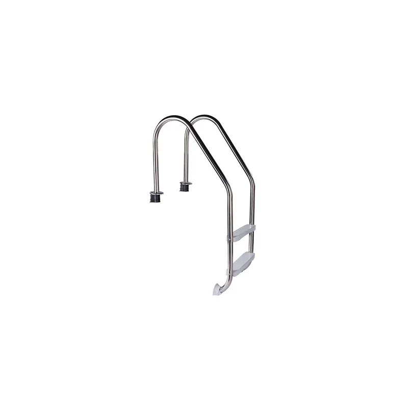 Stainless Steel Leiter Poolleiter STANDARD 2-steps - for pool over 0.90m max Wasserhöhe - plastic steps Letzte Chance