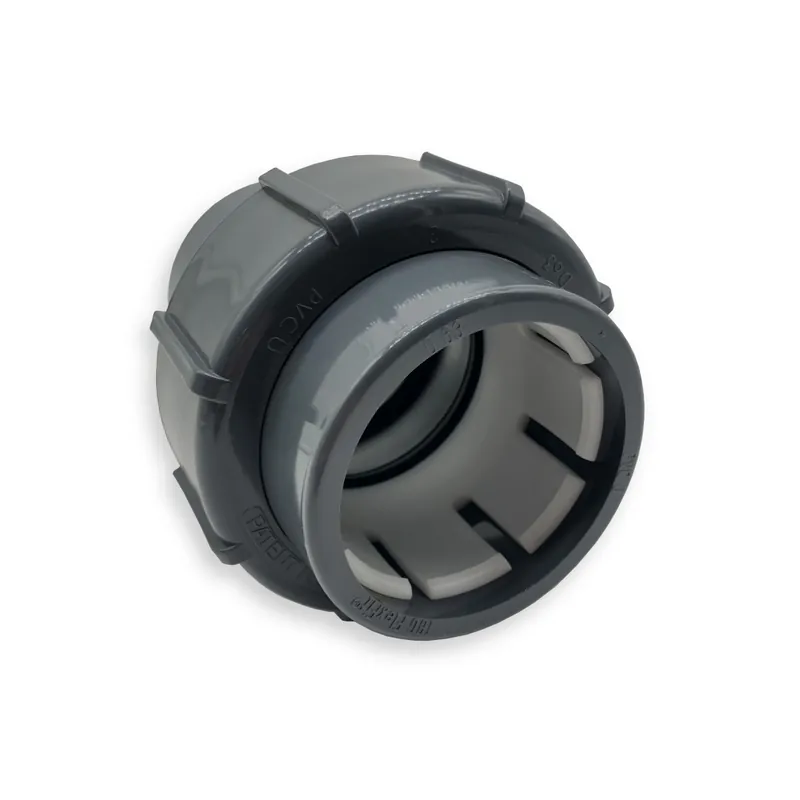FlexFit Übergangsverschraubung Ø 63 mm | Klemm X Klebemuffe | PN6 | Grau Preisknaller
