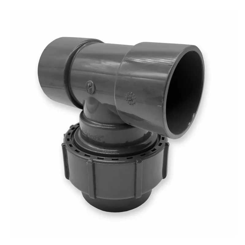 Sonderaktion FlexFit T-Stück Ø 63 mm | Klebemuffe x Klemm x Klebemuffe