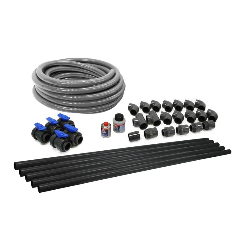 PVC Verrohrungsset für Pools bis 8 x 4 m Preisknaller