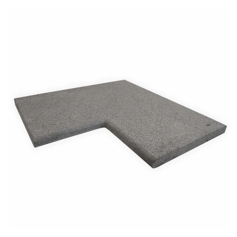 Trend Poolnaturrandstein Eckstein 55 x 55 x 3 cm | G 684 Super-Preis