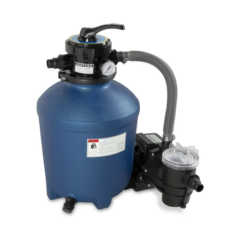 Filteranlage Trend Top Ø 380 mm | Blau | 10,5 m³/h Pumpe | versch. Ausführungen Geprüft