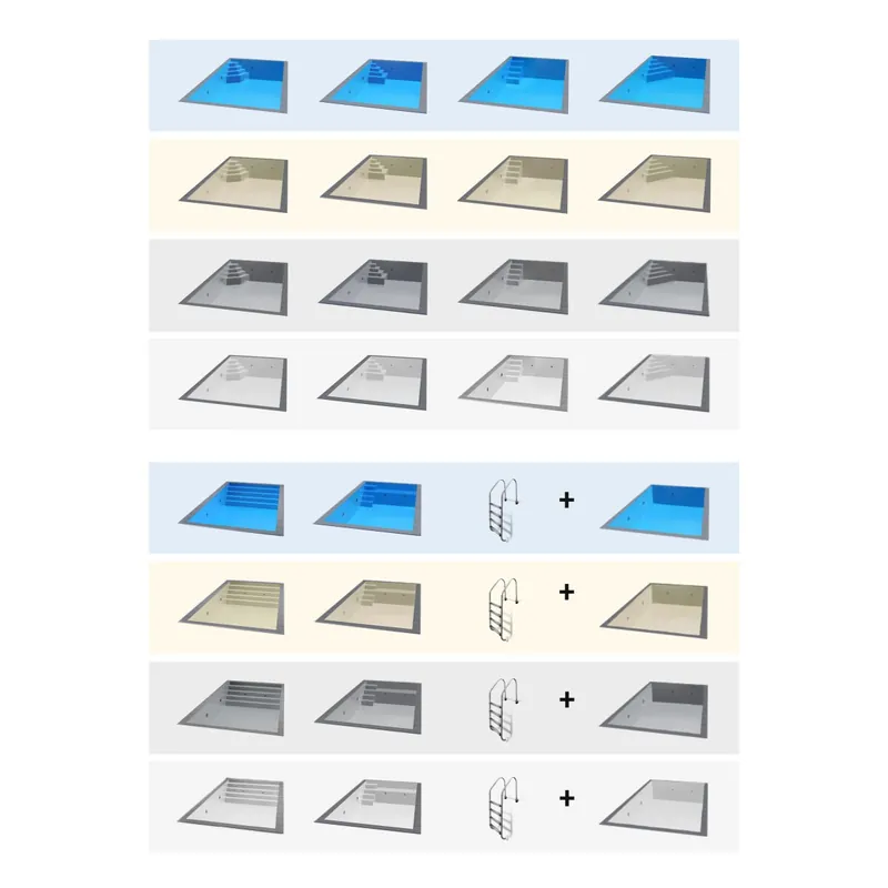 TrendStone Set | Rechteckpool 800 x 400 x 150 cm | versch. Ausführungen Nur Heute