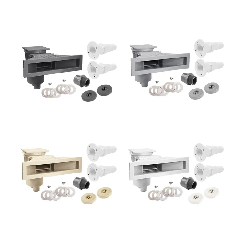 Set Astralpool Skimmer Slim Seaview | inkl. 2 Trend Einlaufdüsen mit Mauerdurchführung | versch. Ausführungen Knallerangebot
