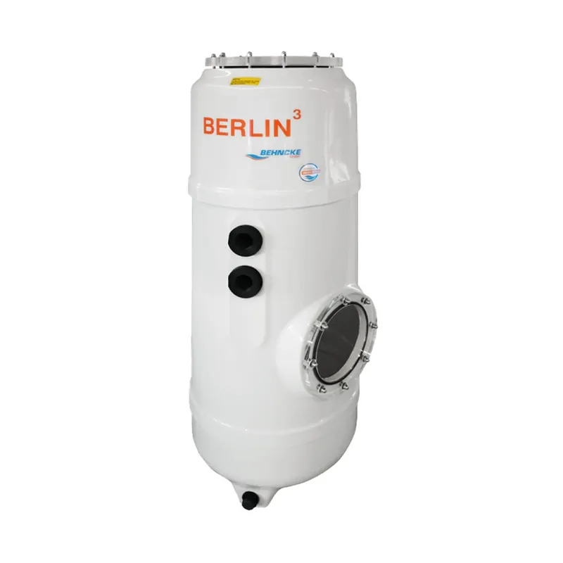 Neue Kollektion GFK Filterkessel Behncke BERLIN³ | Ø 500 mm | 1.480 mm | RAL 7035 Lichtgrau | ohne Ventil (Ø 50 mm - 1 1/2 ")
