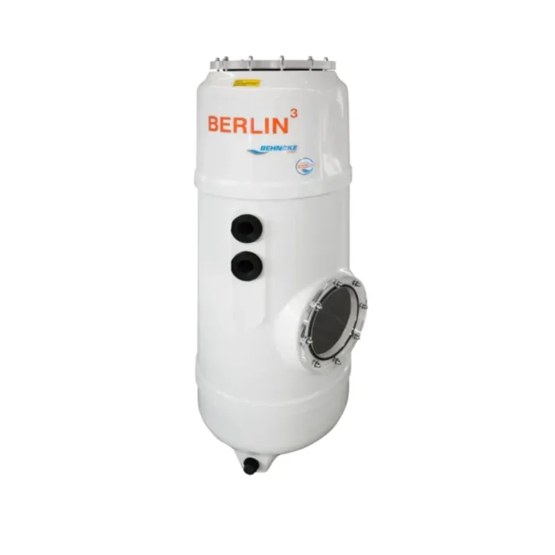GFK Filterkessel Behncke BERLIN³ | Ø 970 mm | 1.560 mm | RAL 7035 Lichtgrau | ohne Ventil (Ø 75 mm - 2 1/2 ") Letzte Chance