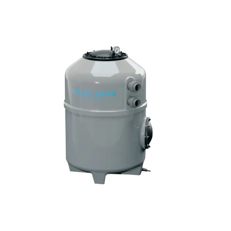 Top-Seller GFK Filterkessel Behncke ORBIT 2000 | Ø 750 mm | Höhe 1.240 mm | RAL 7046 Telegrau | ohne Ventil (Ø 63 mm - 2 ")