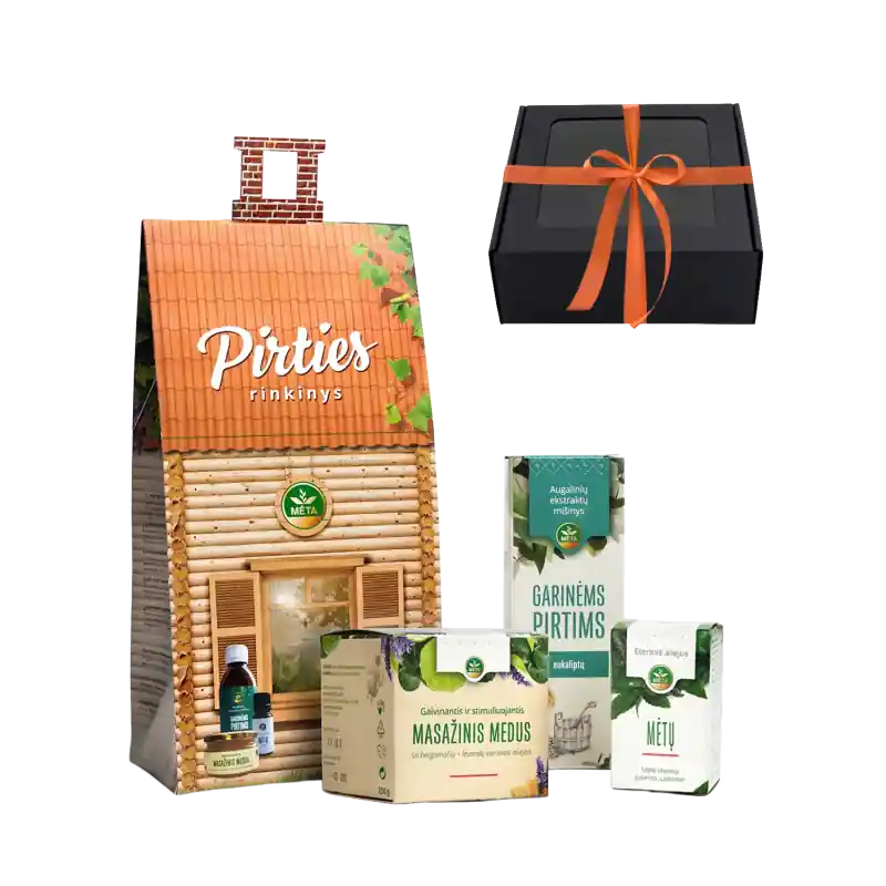 SAUNA-SET im Geschenkkarton. Ätherisches Eukalyptusöl, Massagehonig UND ätherisches Minzöl Abverkauf