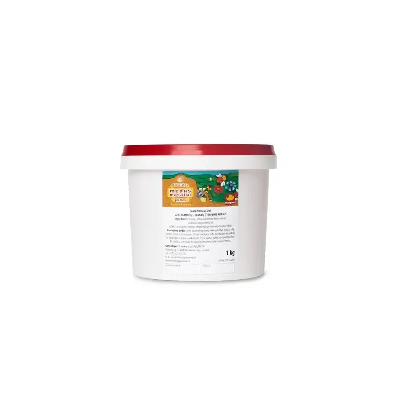 Nur Heute Erfrischender und anregender MASSAGEHONIG mit ätherischen Ölen aus Bergamotte und Lavendel, 1 kg