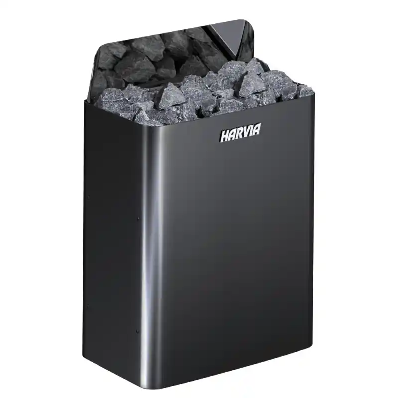 Elektrischer Saunaofen - HARVIA The Wall Black Steel SW45E 4,5 kW Sonderangebot