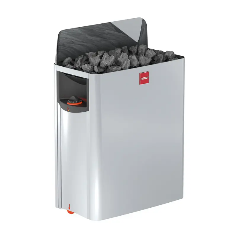 Echt Elektrischer Saunaofen - HARVIA The Wall SW45 4,5 kW mit Bedienfeld