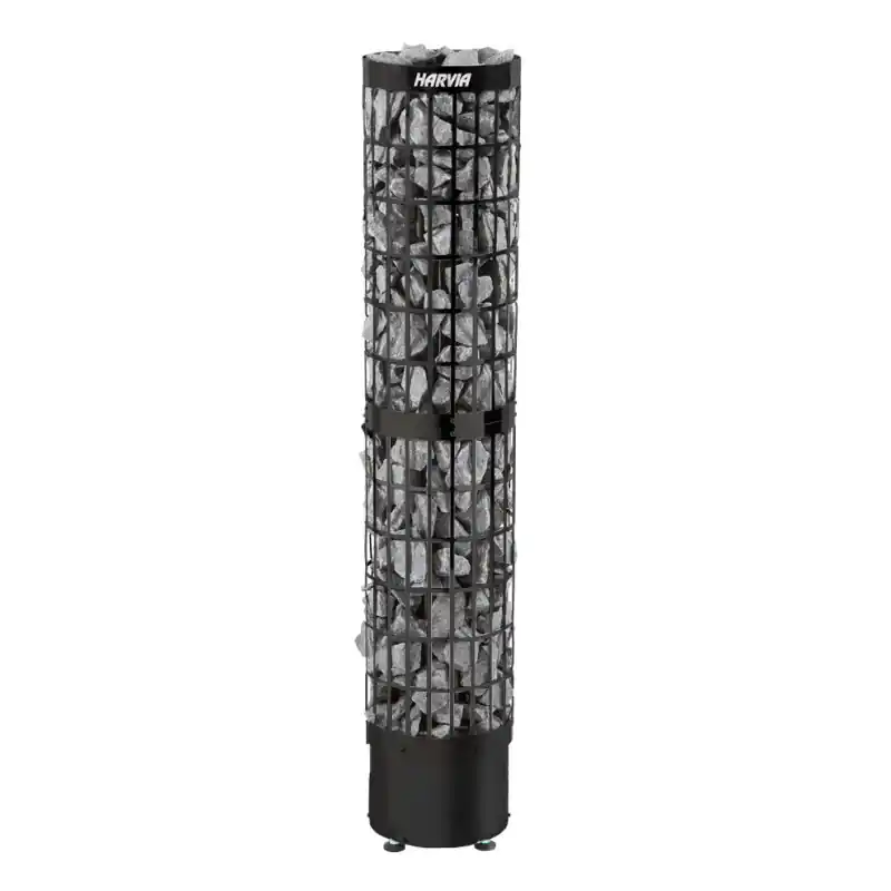 Elektrischer Saunaofen - HARVIA Cilindro Black Steel PC66E 6,6 kW Expressversand