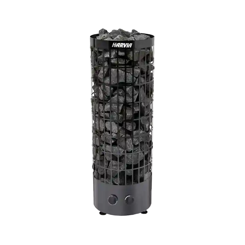 Elektrischer Saunaofen - HARVIA Cilindro Black Steel PC70 6,8 kW Saisonangebot